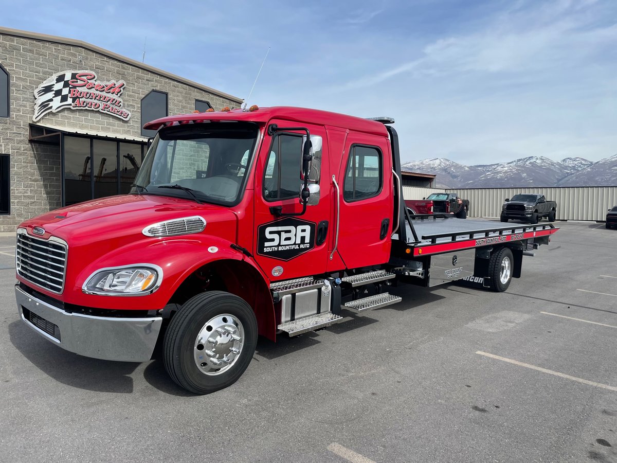 South Bountiful Auto flatbed truck at our Woods Cross facility