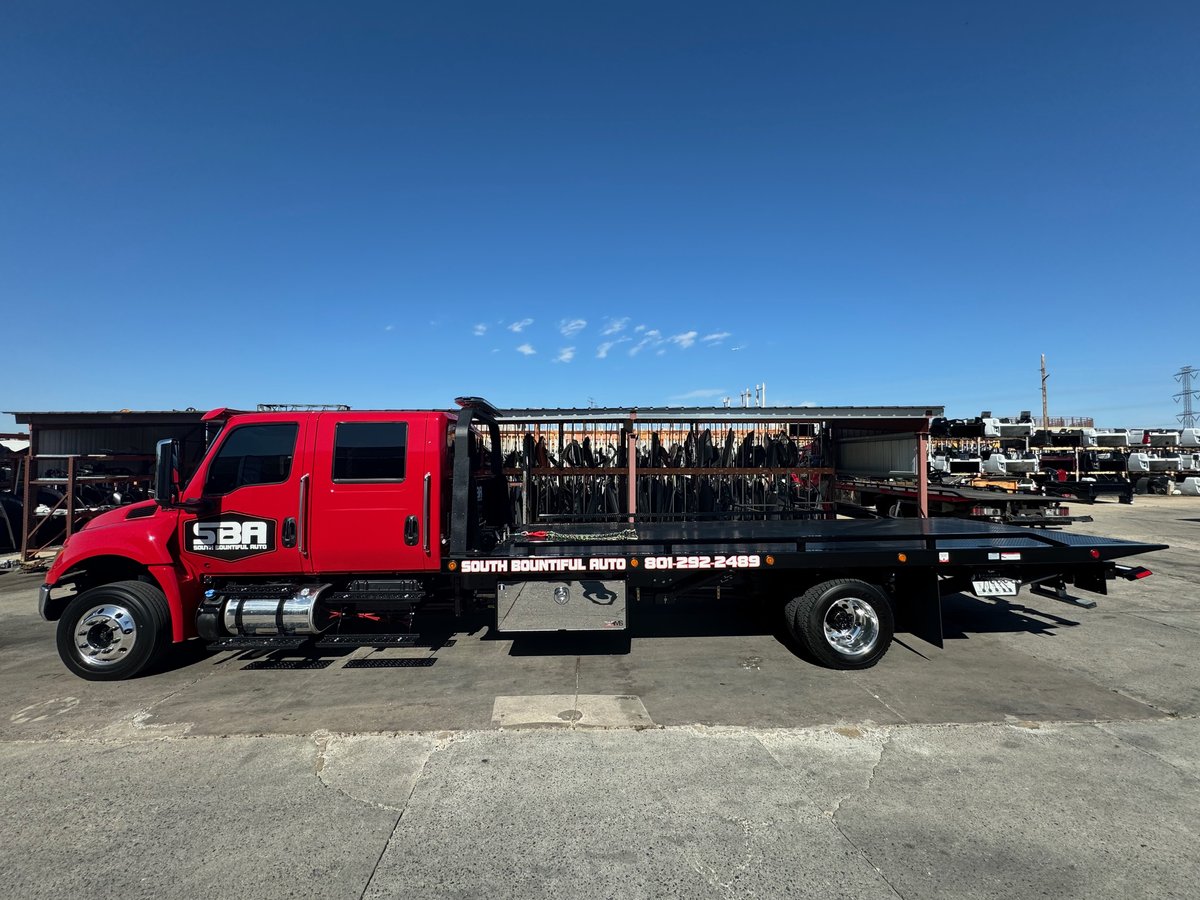 SBA flatbed tow truck